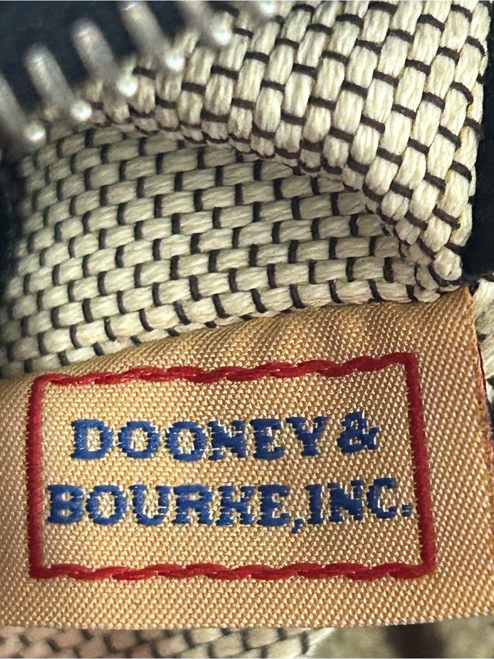 Dooney & Bourke Black w/Blue Croc-Embossed Accents Shoulder Bag Approx. 12x7x 4 - Picture 13 of 17
